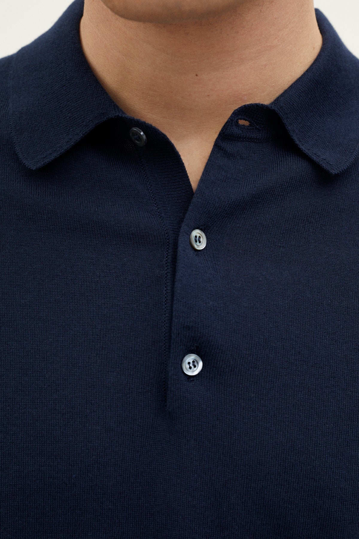 the organic cotton polo deep blue