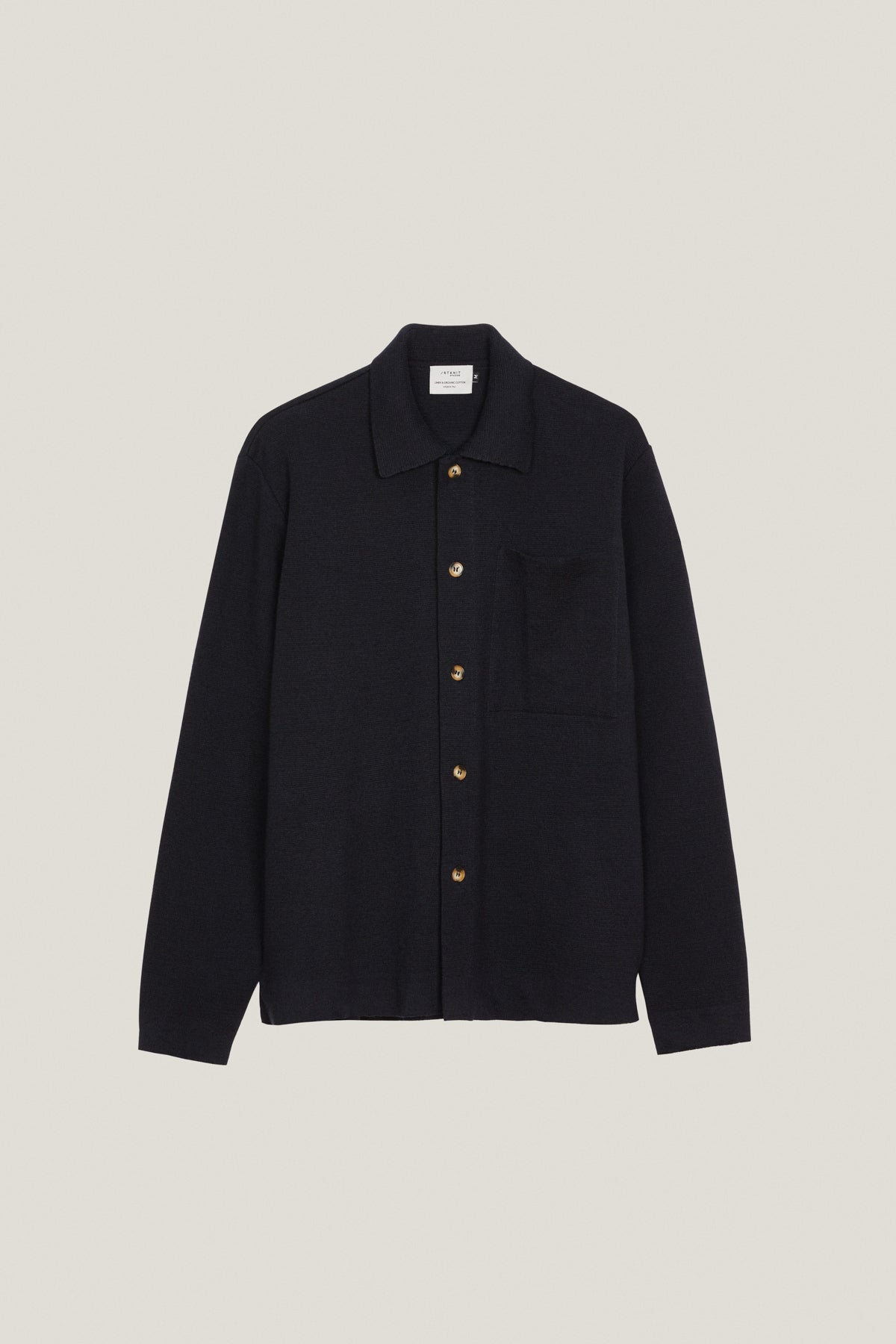 the linen cotton lightweight overshirt blue navy