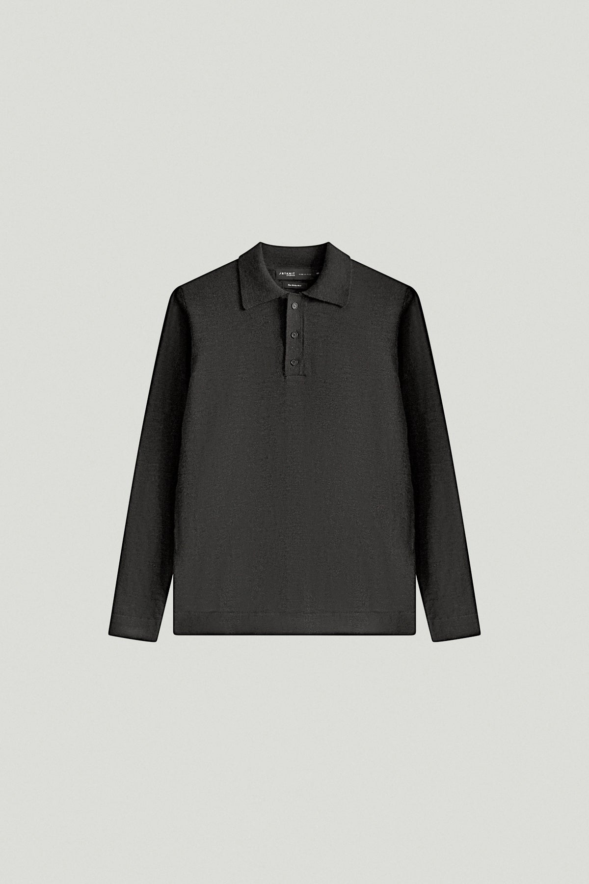 The Merino Wool Polo - Imperfect Version | Anthracite Grey