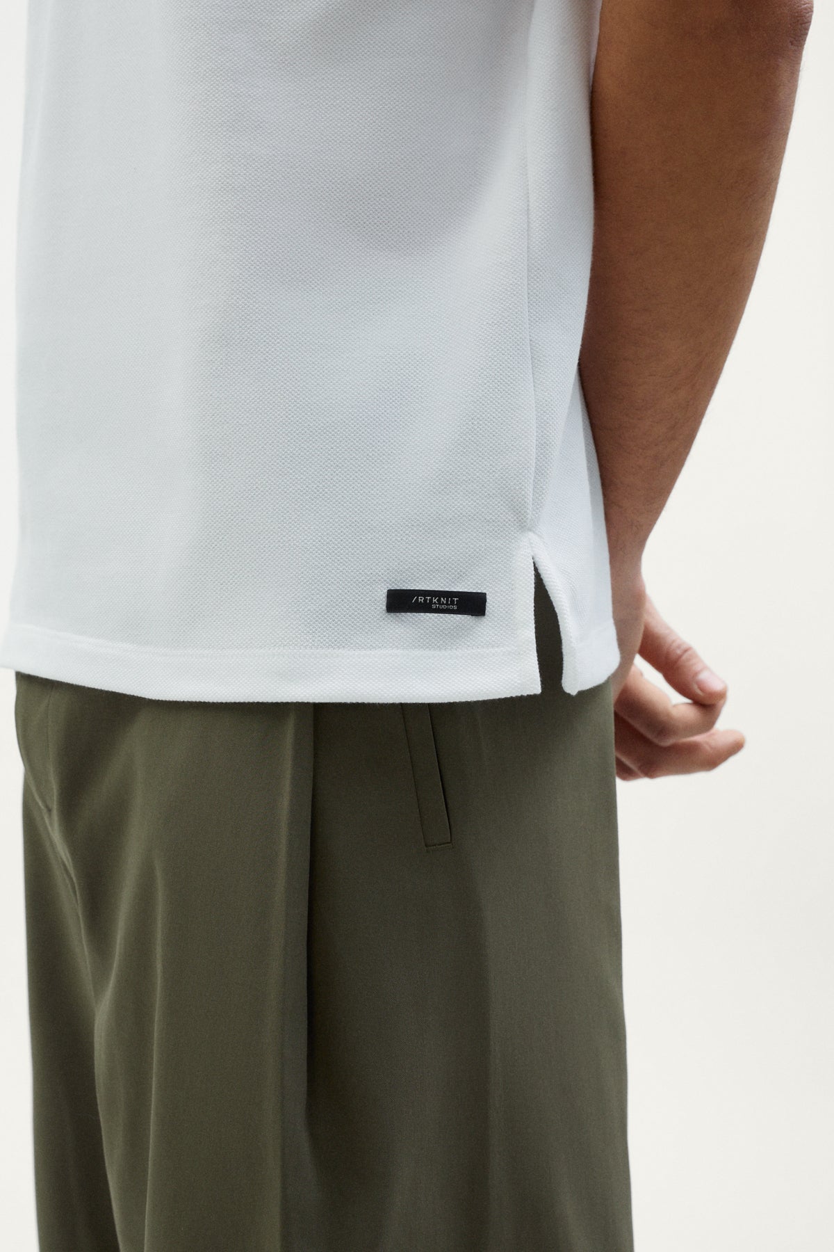 The Organic Cotton Piqué Short Sleeve Polo off white