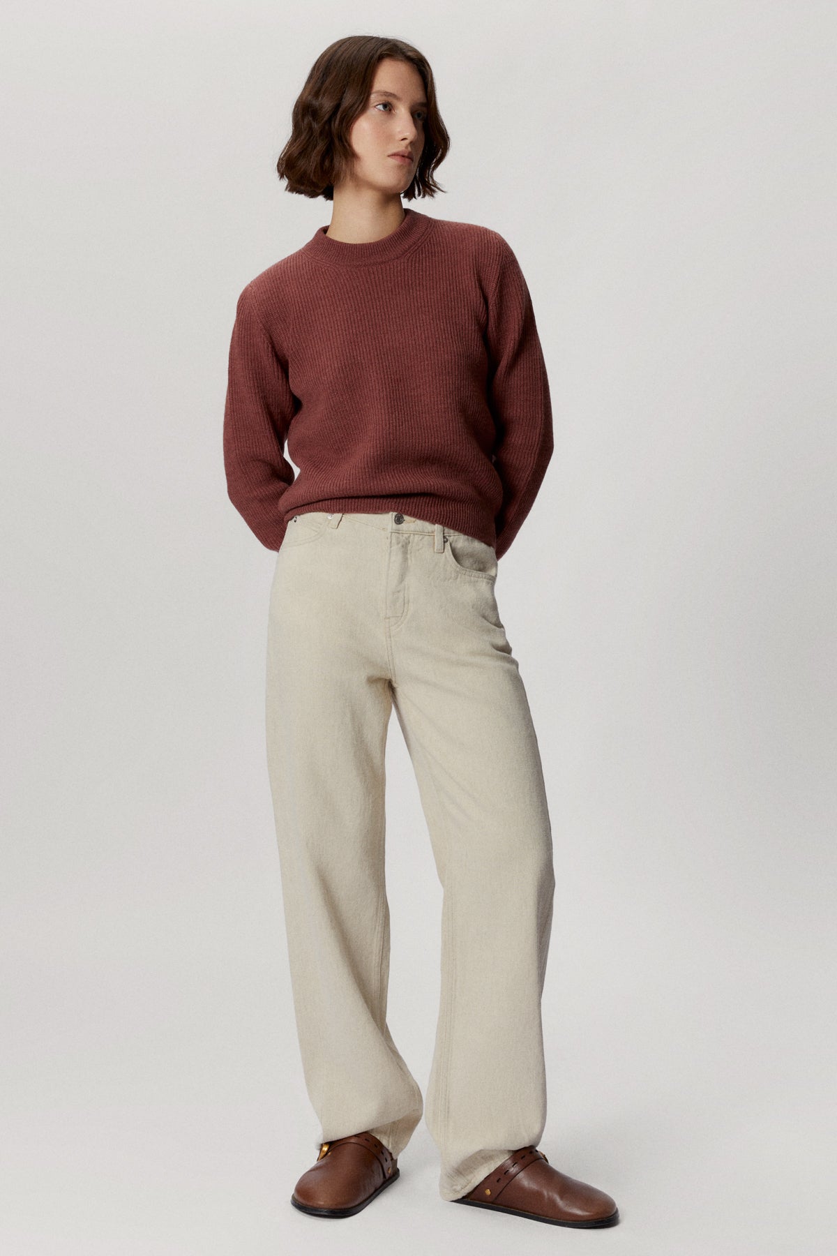 the natural dye sweater madder red